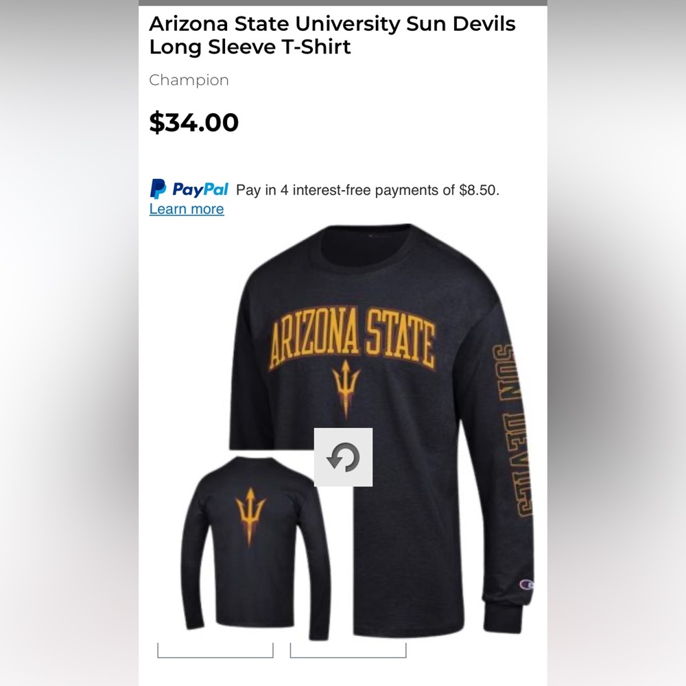 ASU Long Sleeve Shirt